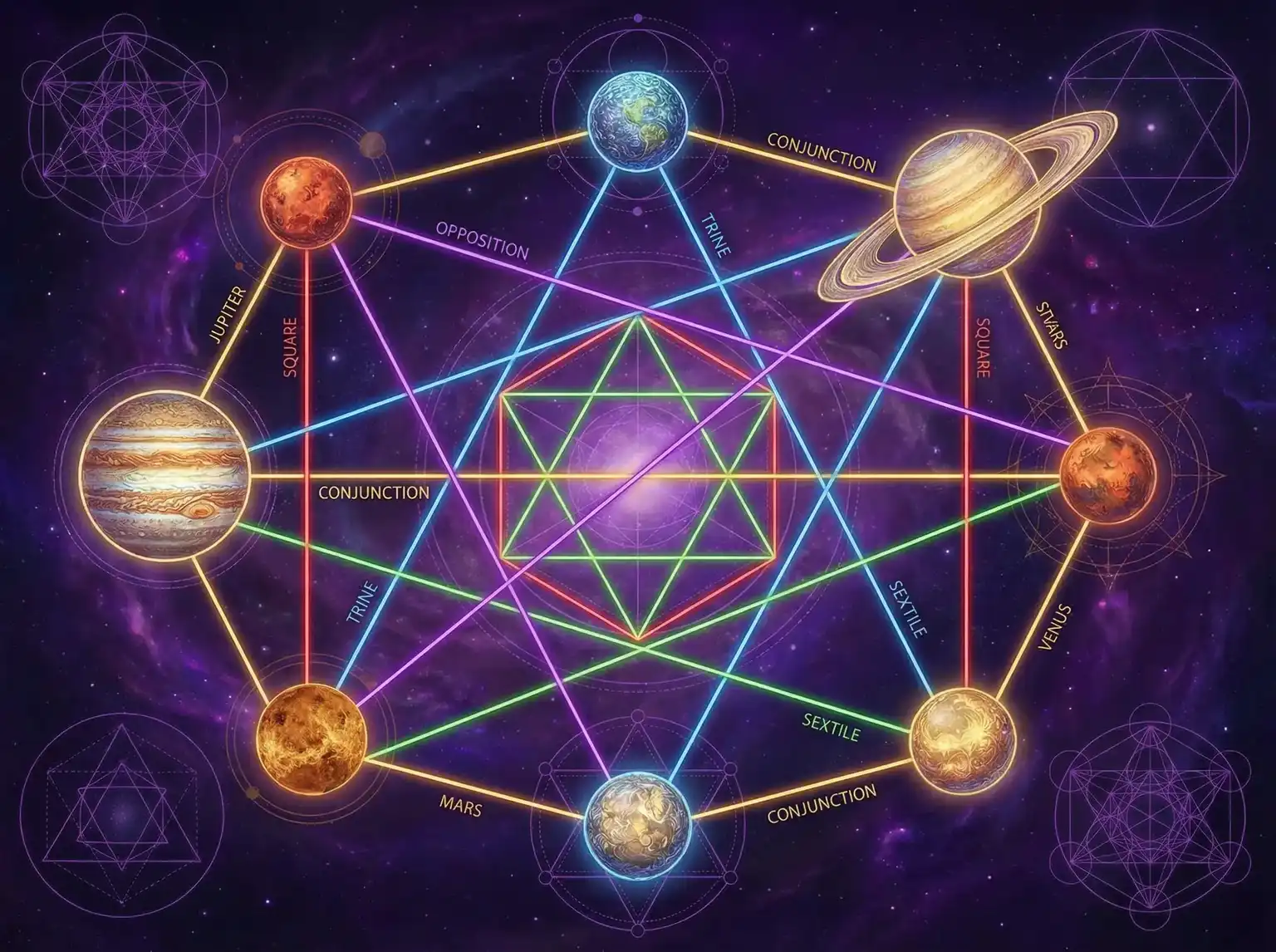 行星相位解读 - 东京异种 电影 | 占星学进阶